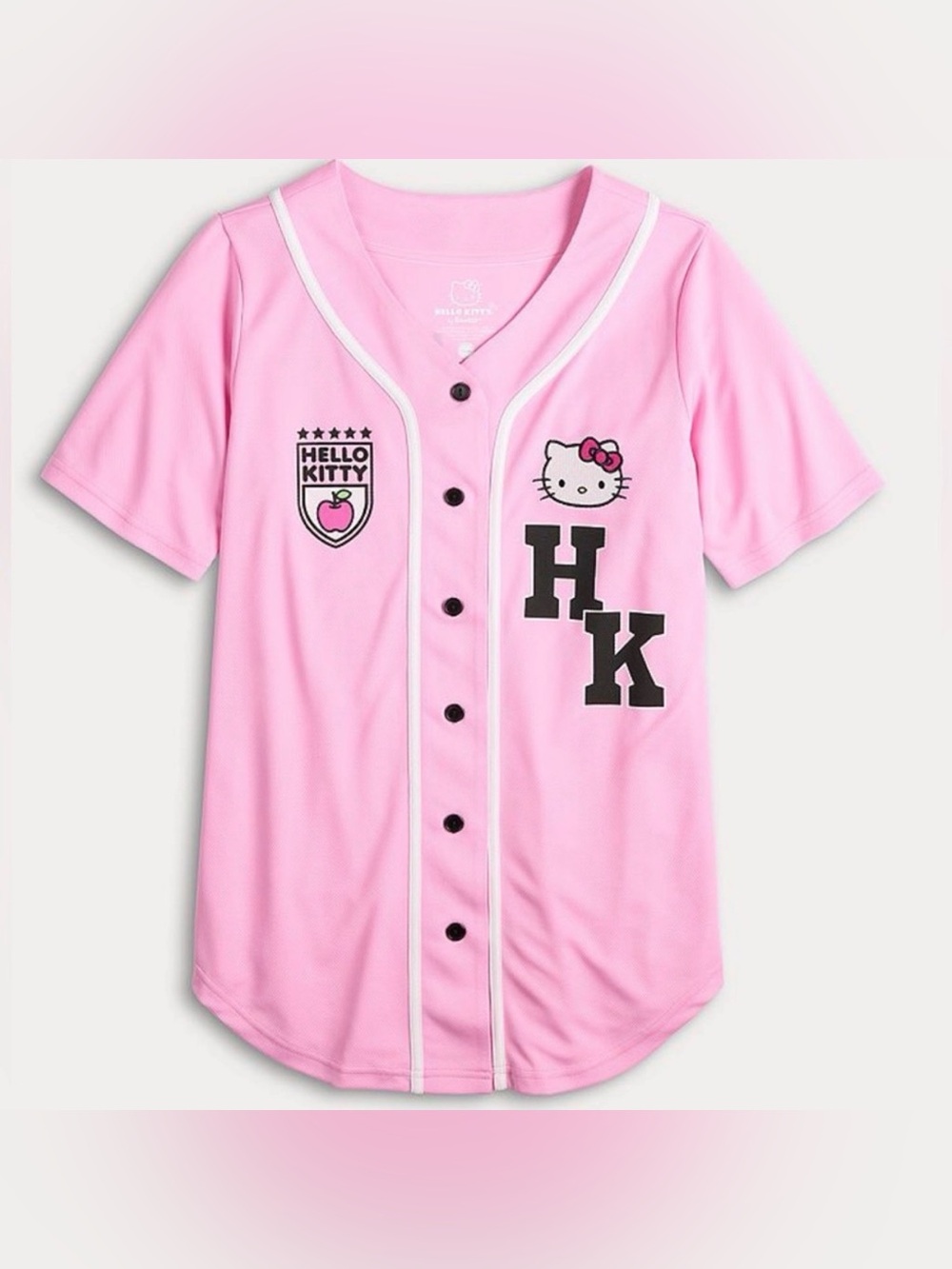 Hello Kitty by Sanrio Pink Baseball Jersey- New